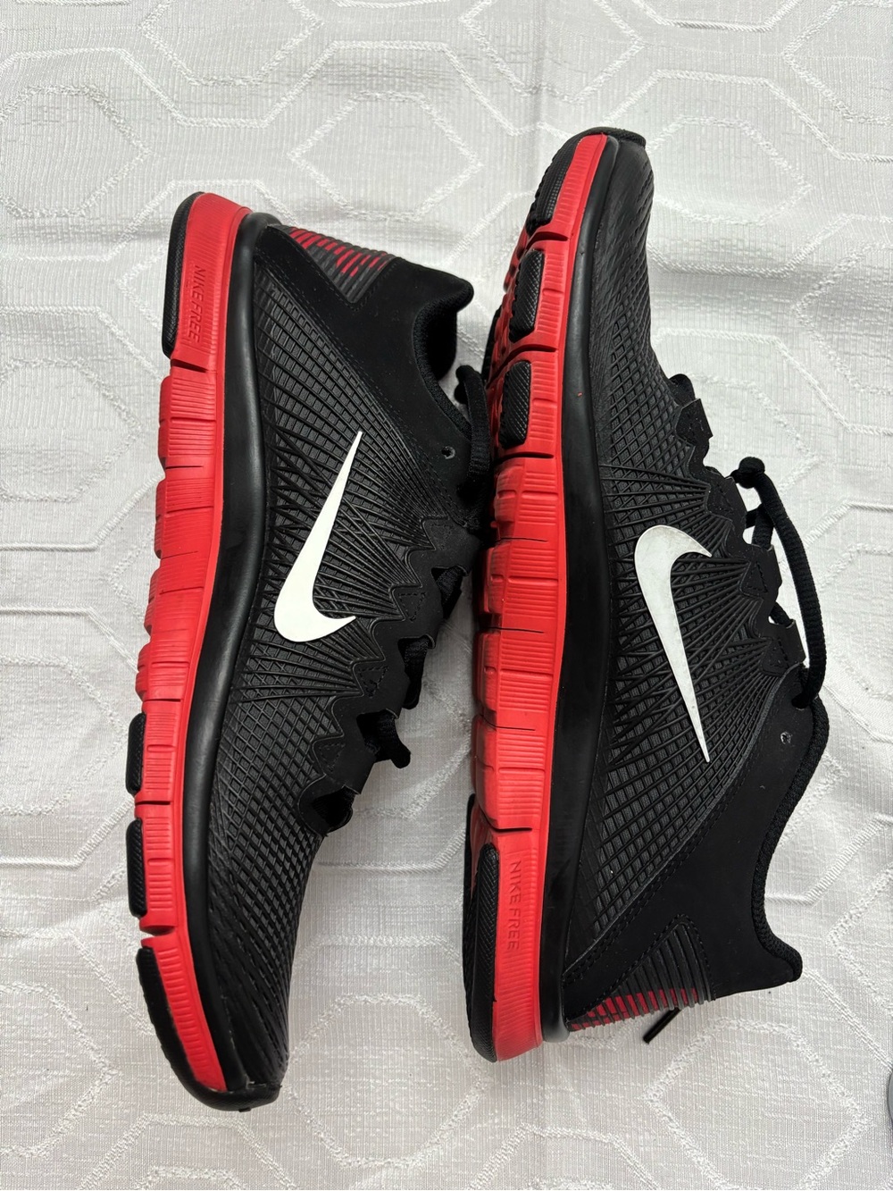 Nike Free 3.0 Running Shoes Black Red White Athletic Sneakers Men’s 10.5 - Picture 3 of 8